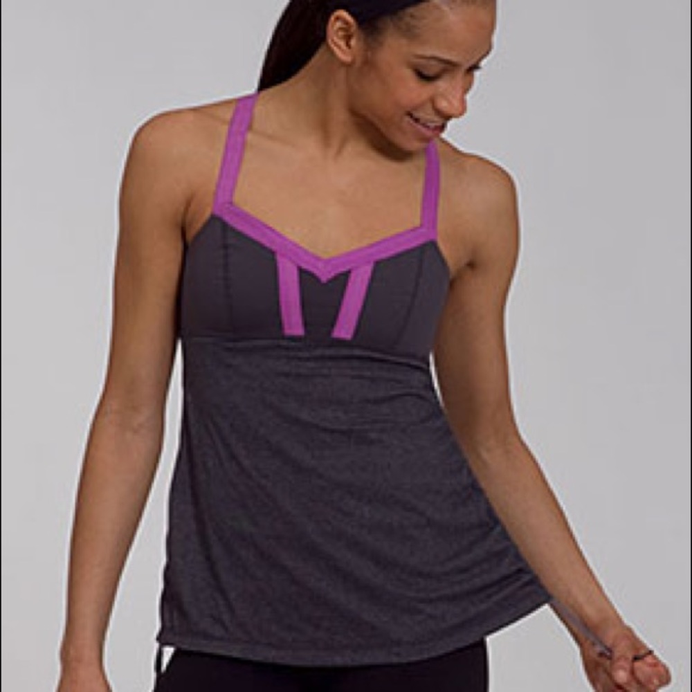 Lululemon Hot Class Tank Coal/Purple